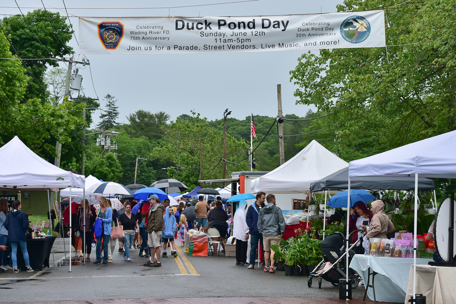 At Duck Pond Day, a celebration of Wading River Fire Department's 75th