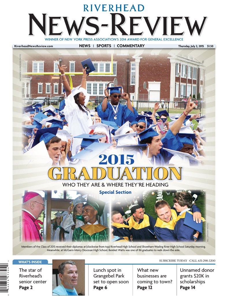 A look back at all 52 News-Review covers from 2015 - Riverhead News Review