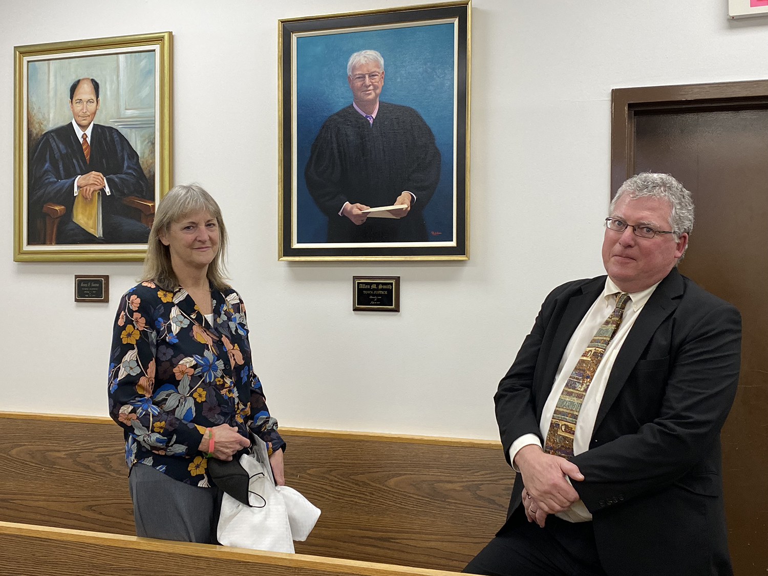 Portrait of late Justice Allen Smith unveiled at town justice court