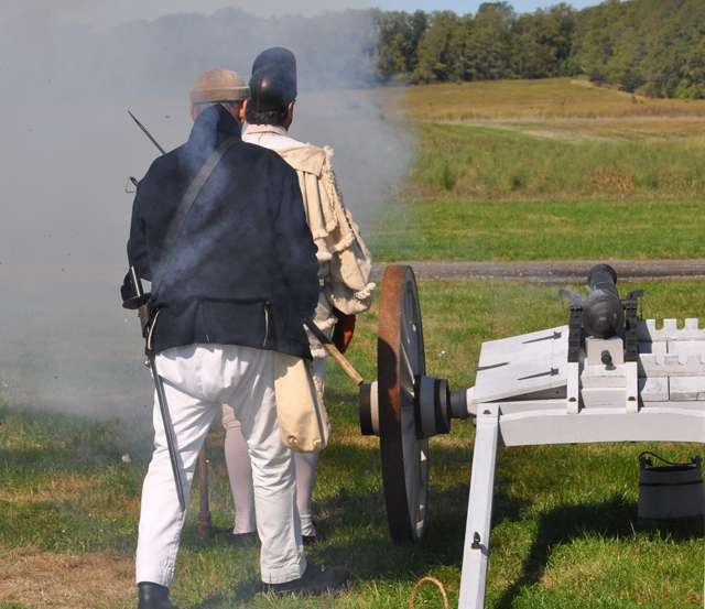 The firing of a cannon. (Grant Parpan)