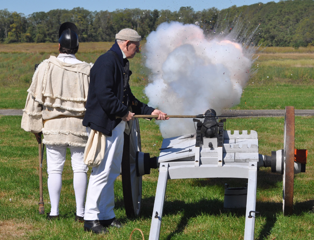 The firing of a cannon. (Grant Parpan)