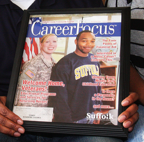BARBARAELLEN KOCH FILE PHOTO | Demitri Hampon appeared on the cover of a Suffolk County Community College campus magazine in 2012. 