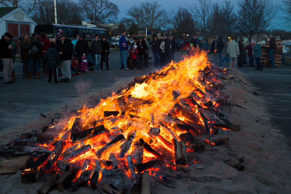 The Riverhead BID's annual Holiday Bonfire was held downtown Saturday evening.
