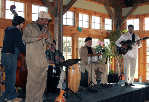Sabroso Latin Jazz Ensemble performed a sold-out Winterfest event Saturday at Martha Clara Vineyards in Riverhead. 