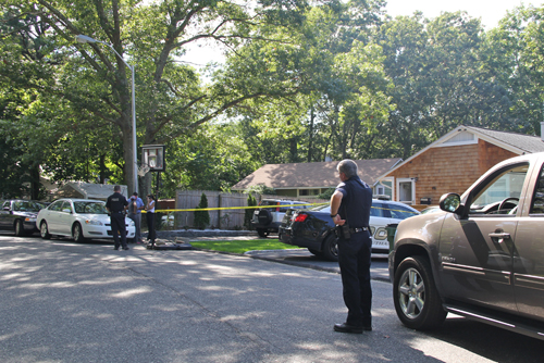 The scene of a home invasion Thursday afternoon. (Credit: Carrie Miller)