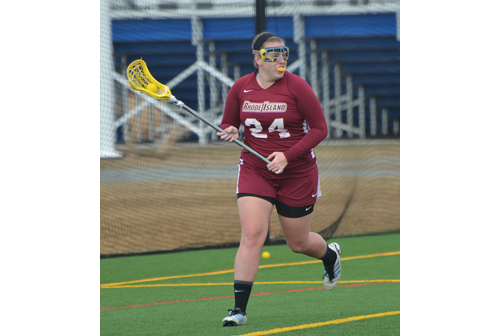 Shoreham-Wading River graduate Danielle Landon was named Little East Conference Offensive Player of the Week. (Credit: Rhode Island College Athletics)
