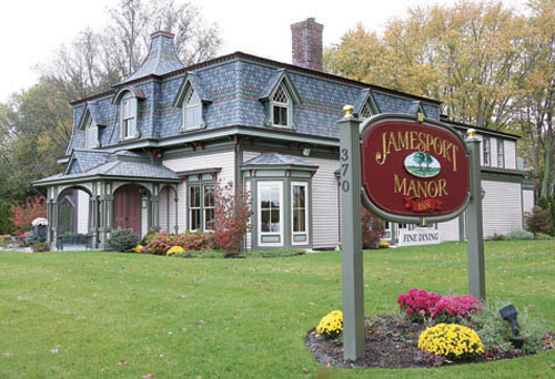 NEWS-REVIEW FILE PHOTO | Jamesport Manor Inn restaurant and inn operates in the site of what was a long-vacant Victorian-style house on Manor Lane.