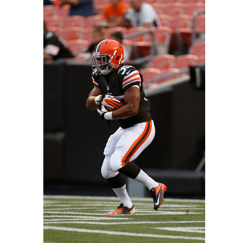 AP/SCOTT BOEHM PHOTO  |  Miguel Maysonet played in his first NFL game Thursday night as the Cleveland Browns won a preseason game against the St. Louis Rams.