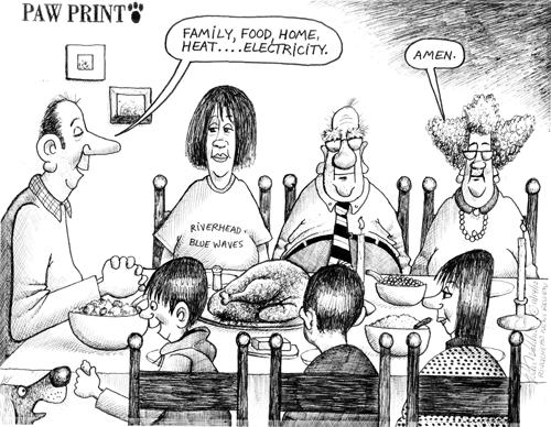 Cartoon: Happy Thanksgiving everyone - Riverhead News Review