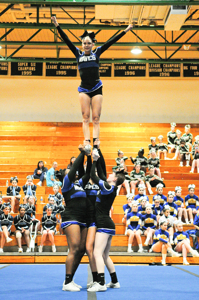 VIDEO: Riverhead cheerleaders compete at county championships ...