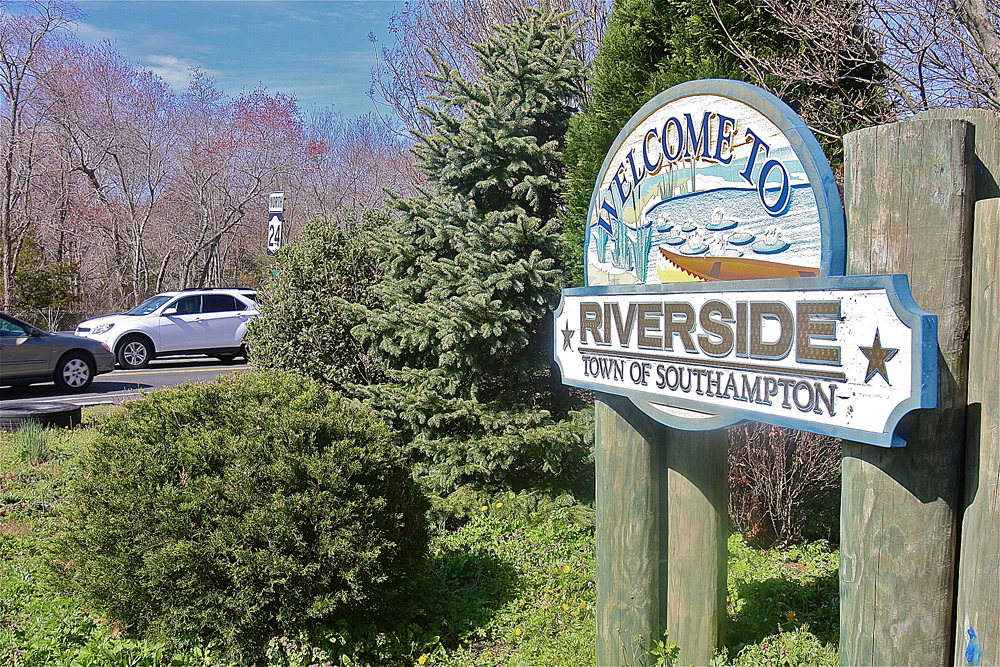 Riverside sign