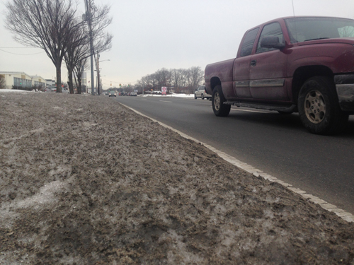 Forty businesses were cited last month for failing to clear their sidewalks. (Credit: Joseph Pinciaro)