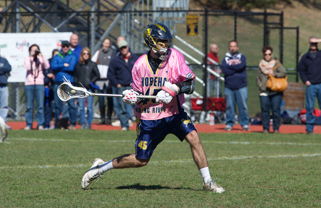 Shoreham-Wading River senior Ryan Bray led the Wildcats with five goals Saturday against Miller Place. (Credit: Robert O'Rourk)