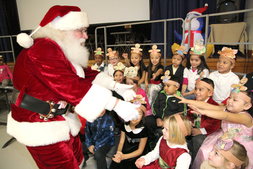 COURTESY PHOTO | Santa visited Phillips Avenue Elementary School students this week.