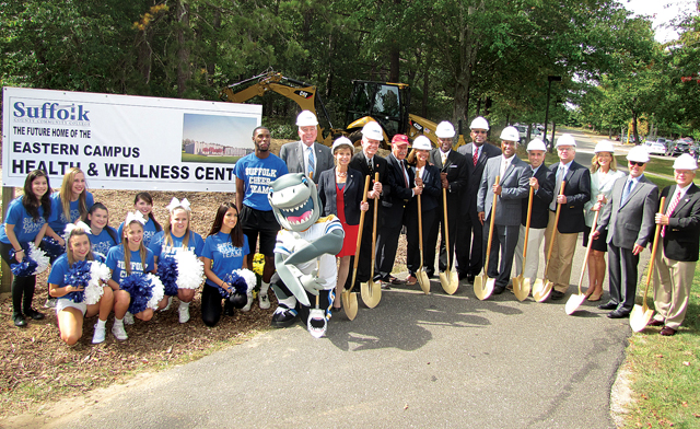The groundbreaking ceremony for the health and fitness center in September 2015. (Credit: Tim Gannon)