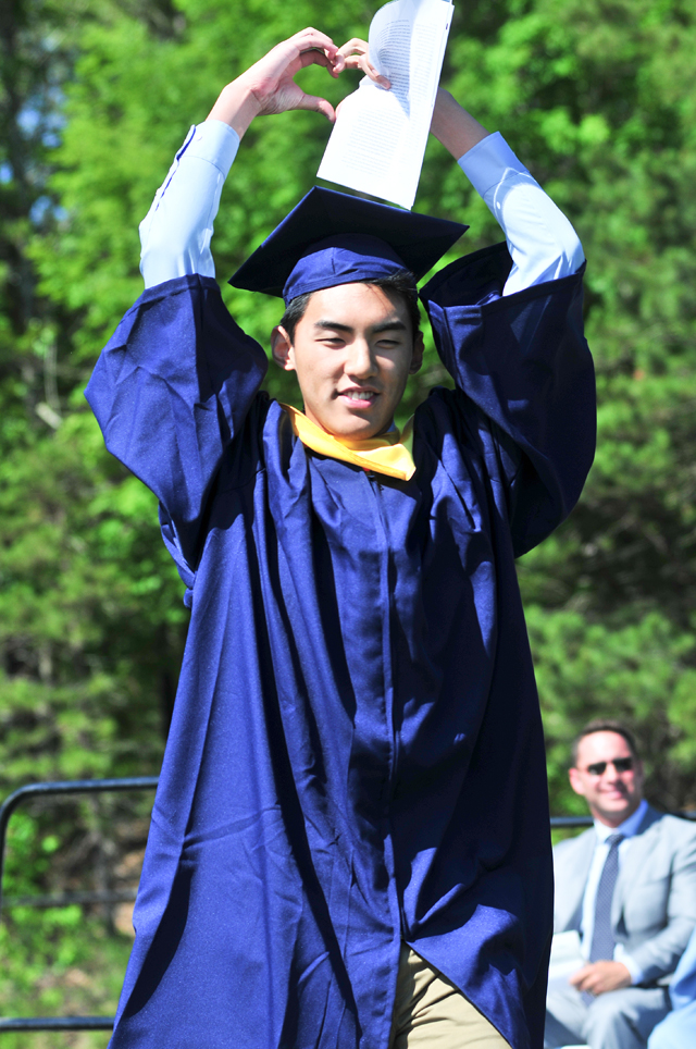 Valedictorian Kelvin Ma. (Credit: Bill Landon)