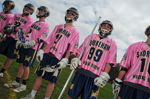 Shoreham-Wading River's Lax-Out Cancer fundraiser netted more than $15,000. (Credit: Bill Landon)
