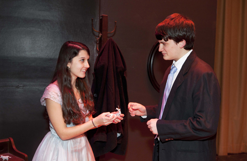McGann-Mercy students in a 2012 performance of the 'Glass Menagerie.'