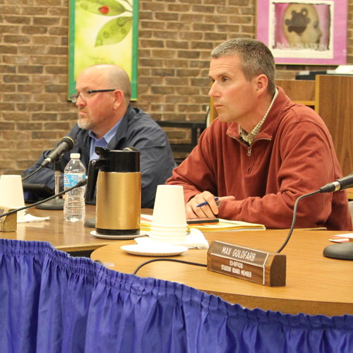 The Shoreham-Wading River Board of Education discussed better ways to handle dropped electives at its meeting Tuesday night. (Credit: Jennifer Gustavson)