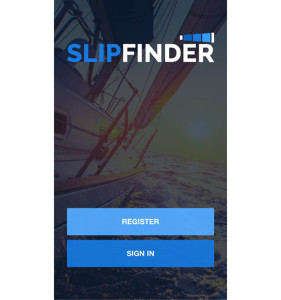 A screen registered boaters will reach on their smartphones when they use the SlipFinder app to locate a last minute reservation for a boat berth. (Credit: Courtesy)