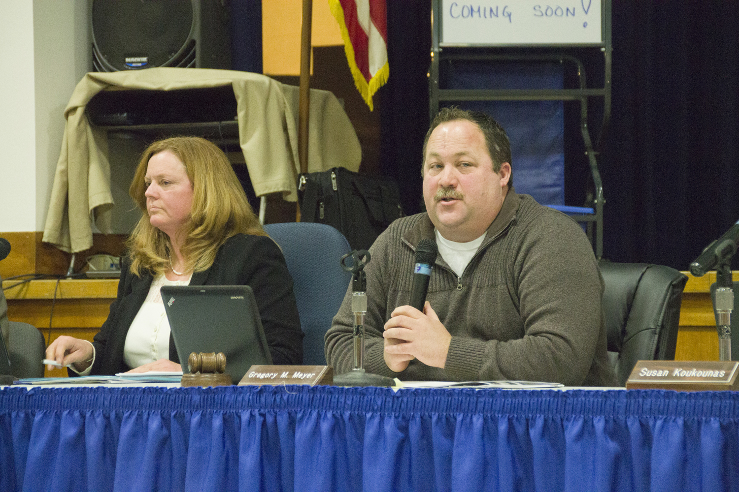 School board president Greg Meyer said Tuesday night that the district will have to review its selective classification policy before moving forward. (Credit: Paul Squire)