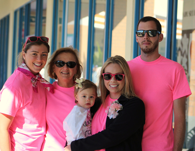 Cancer survivor Deanna Lilimpakis of Wading River with family.