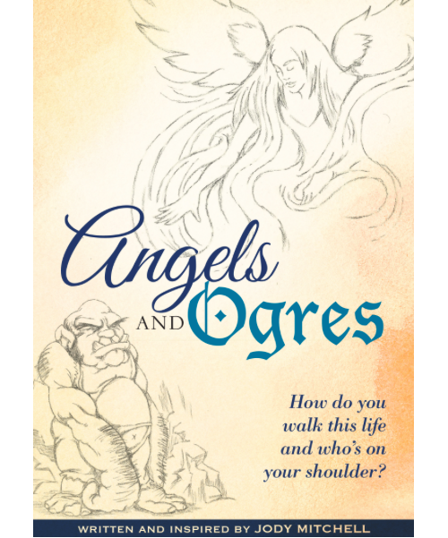 Wading River resident Jody Mitchell recently published "Angels & Ogres," a book of poems. (Screenshot taken by Jennifer Gustavson)
