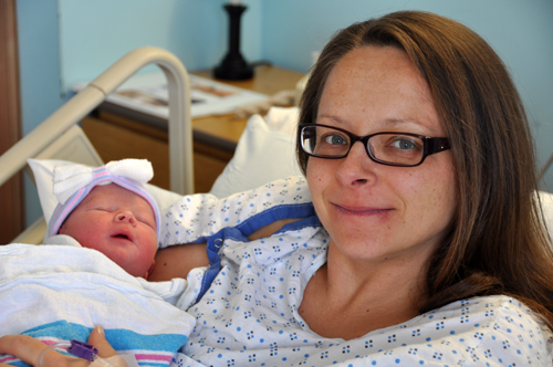 PBMC's first baby of 2015 was born to Greenport residents Jennifer and Donald Sayer. (Photo courtesy PBMC)
