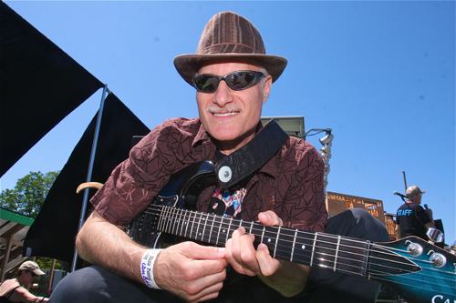 BARBARAELLEN KOCH FILE PHOTO | Robert Ross of NYC prepares to take the stage Saturday at the 2012 Riverhead Blues & Music Festival in June.