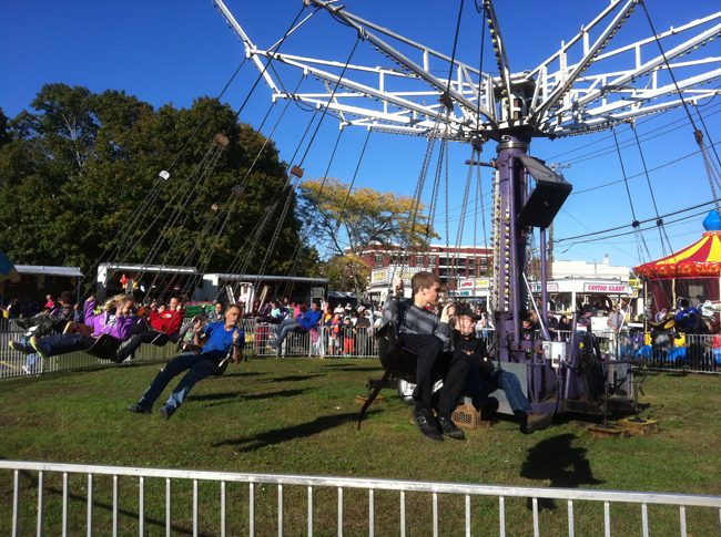 Carnival rides at the 2014 Riverhead Country Fair at the Riverside traffic circle. Tim Gannon photo.