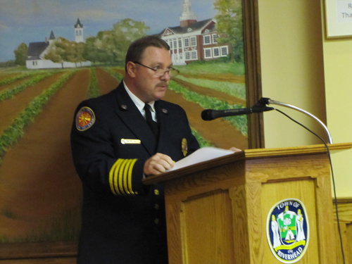 Chip Bancroft, vice president of the Suffolk County Fire Chiefs Council