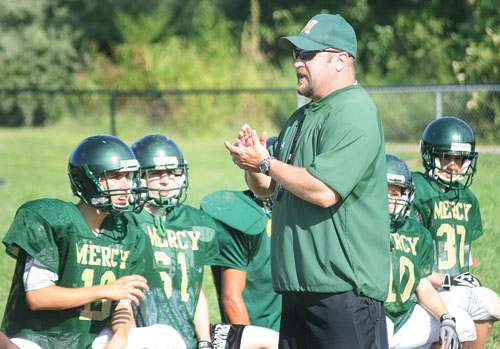 Jeff Doroski was informed he would no longer be the head coach of the Mercy football team. (Garret Meade file photo)