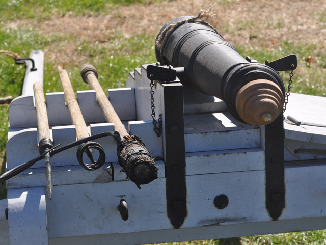 The cannon display after the demonstration. (Credit: Grant Parpan)