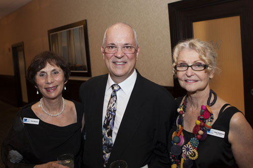 From left:  Annika Shapiro, EEA Board Member; filmmaker Peter Beston; Gallery Director Jane Kirkwood. (Credit: Katharine Schroeder)