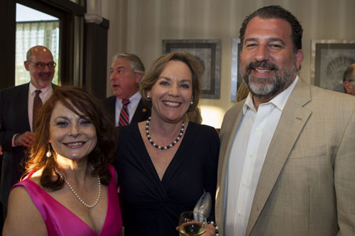 From left:  Arife Ates, Terri and Paul Romanelli. (Credit: Katharine Schroeder)