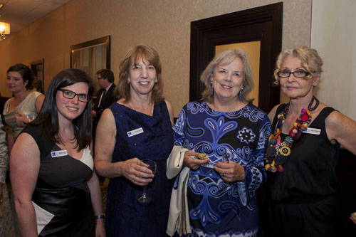 EEA Marketing and PR Manager Stephanie Smith, Executive Director Pat Snyder, donor Alice Van de Wettering and Gallery Director Jane Kirkwood. (Credit: Katharine Schroeder)