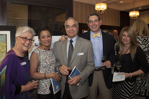 From left:  EEA Board Member Patricia Cruso, Laurelle Cassone, Board Member Dominic Antignano, Peconic Landing president and CEO Bob Syron and wife Kathy Syron. (Credit: Katharine Schroeder)