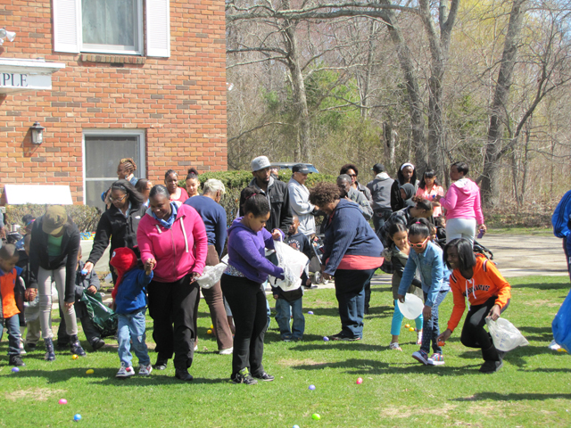 The Tyre Lodge in Riverside held its first Easter Egg hunt Saturday, and lodge Conductress Theodora Midgette said they hope to make it an annual event. 