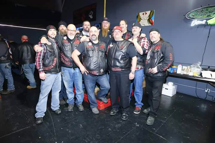 Members of the Road Reapers Club at Friday's fundraiser. (Courtesy photo)