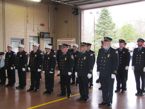 The Flanders Fire Department memorial service was held at the firehouse Sunday. Tim Gannon photo