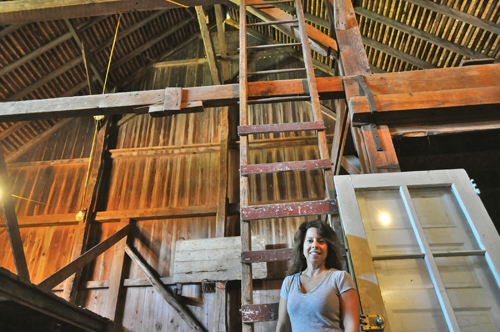 Two years ago, Dayna Corlito purchased the property holding this barn built circa 1884. (Credit: Joseph Pinciaro)