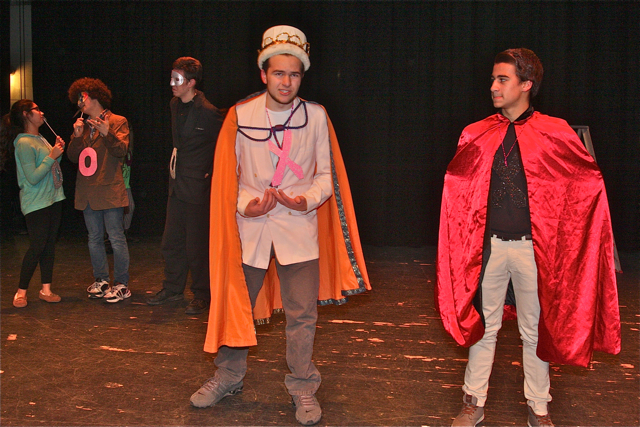 Roy Vasquez as Lord Capitulate and Ryan Mancini as Tybalt. (Credit: Barbaraellen Koch)