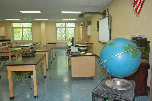 The new Earth Science classroom.