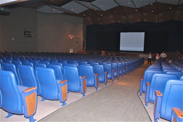 Auditorium renovation was completed last year.