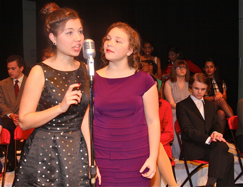 Kaitlyn Jehele of Riverhead (right) was nominated for Best Actress in a Comedy for her performance in "It's a Wonderful Life." (Credit: Barbaraellen Koch)