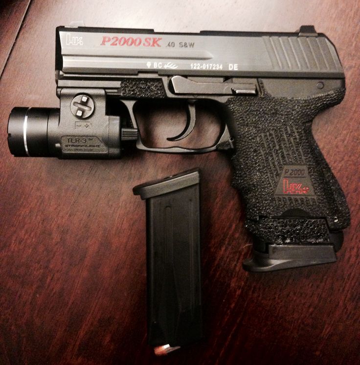 Nicholas Kieltyka posted a photo of this gun on his Pinterest page 12 weeks ago with the caption, "My EDC/go to pistol HK P2000sk I have a Bravo Concealment holster for it which be OWB or IWB." (Credit: Pinterest)