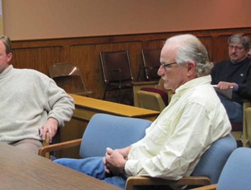 Farmer Lyle Wells at a Town Board meeting in 2011. (Credit: News-Review file)