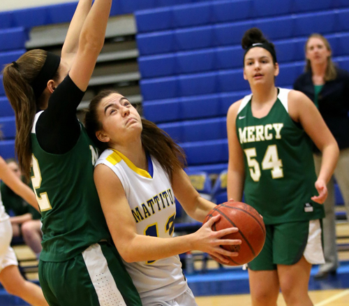 Girls Basketball: Mattituck beats Mercy for share of title