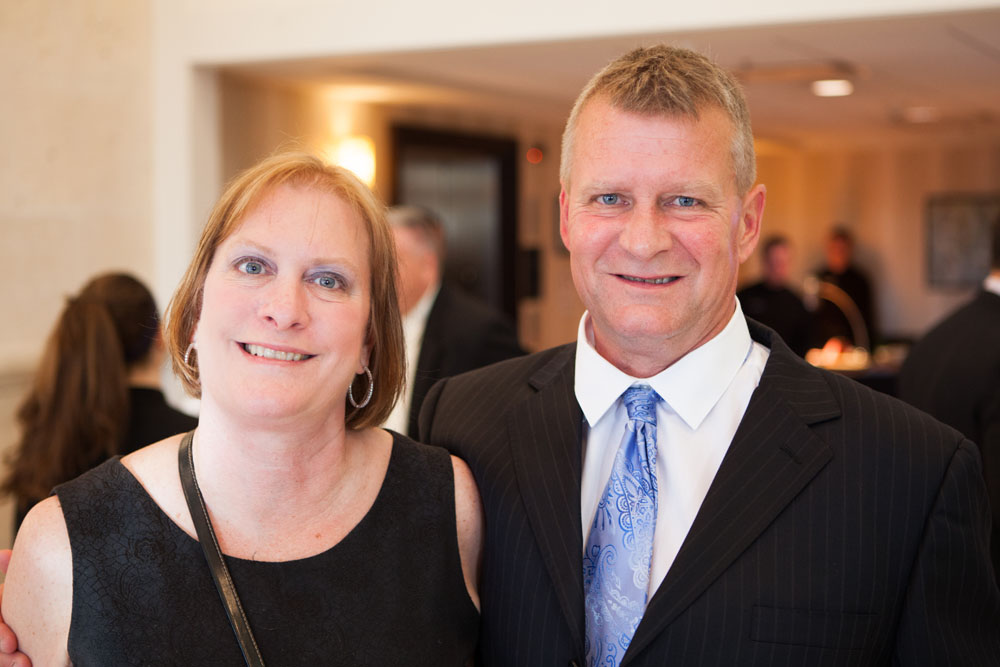 Lou Harris of Suffolk County National Bank and his wife Wendy Harris.