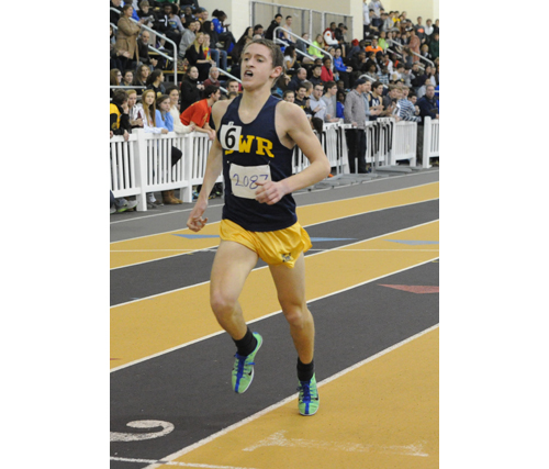 ROBERT O'ROURK PHOTO  |  Shoreham-Wading River junior Ryan Udvadia finished 10th in the 3,200 at the state meet Saturday.